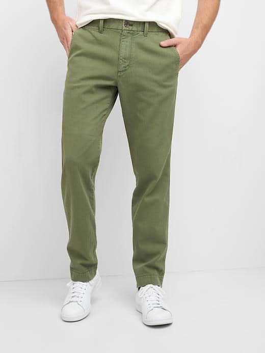 Gap Men Athletic Taper Khakis - Desert Cactus