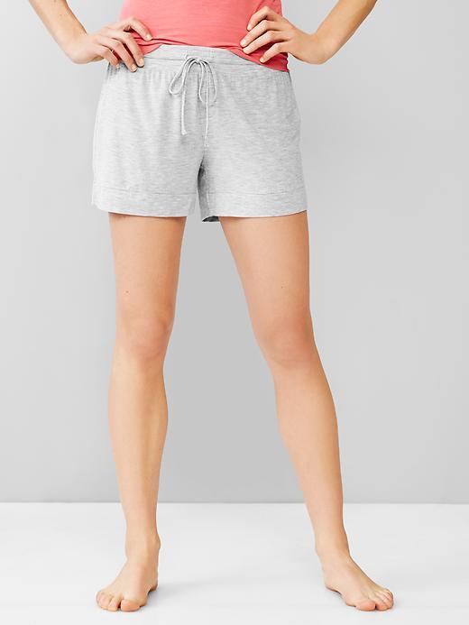 Gap Pure Body Essentials Modal Shorts - Light Heather Grey