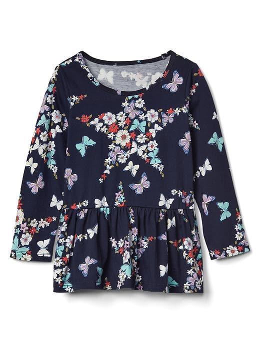 Gap Jersey Peplum Tunic - Blue Star