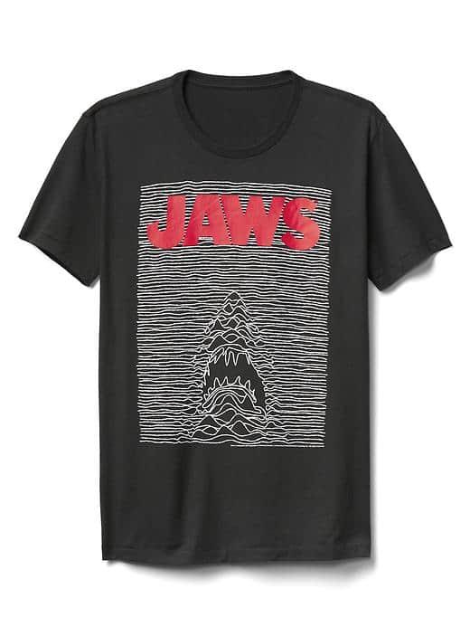 Gap Men Jaws Graphic Crewneck Tee - Black