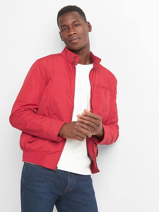 Gap Women Lightweight Harrington Jacket - Modern Red