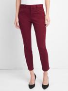 Gap Women Bi Stretch Skinny Ankle Pants - Red Delicious