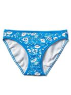 Gap Women Stretch Cotton Low Rise Bikini - Poppies Blue