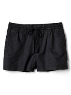 Gap Women Linen Cotton Utility Shorts - True Black