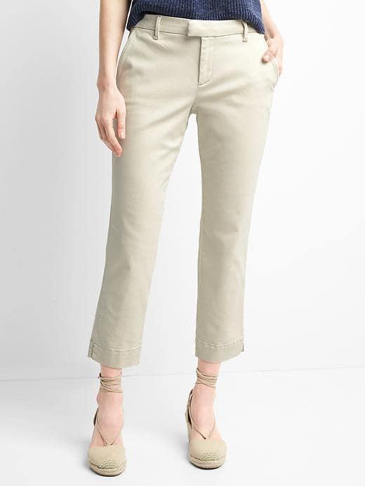 Gap Slim Crop Chinos - Anchorage Cream