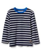 Gap Stripe Long Sleeve Pocket Tee - Elysian Blue