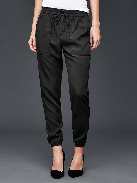 Gap Women Tencel Utility Jogger - True Black
