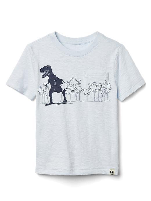 Gap Graphic Pocket Slub Tee - Air