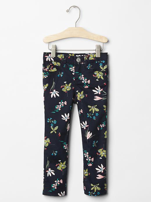 Gap 1969 Floral Print Skinny Jeans - Navy Floral