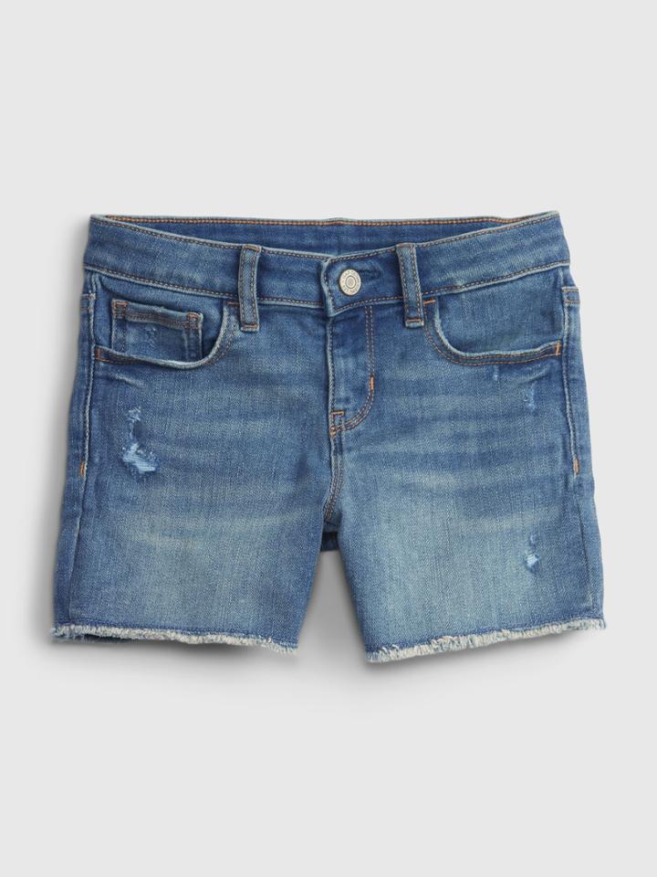 Kids Midi Denim Shorts With Washwell 3
