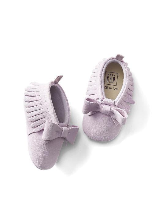 Gap Fringe Bow Moccasins - Classic Lavender