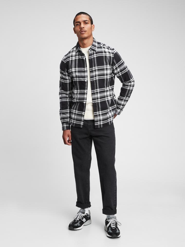 100% Organic Cotton Midweight Flannel Shirt