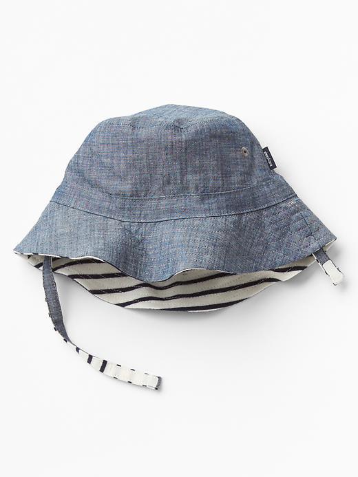 Gap Reversible Chambray Sun Hat. - Denim