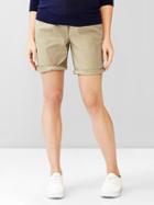 Gap Women Full Panel Khaki Boyfriend Shorts - Chino Academy