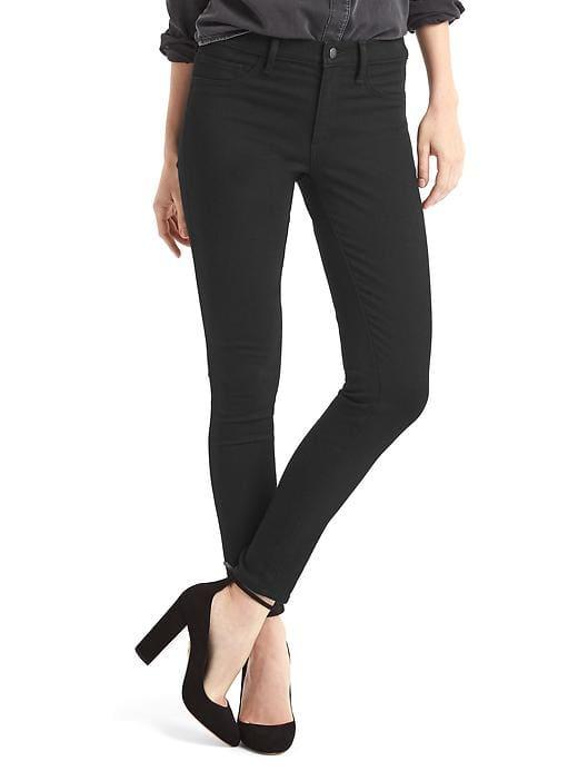 Gap Women High Stretch 1969 Brushed Back Legging Jeans - Black