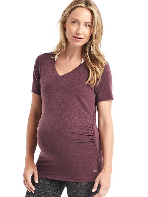 Gap Gapfit Breathe V Neck Tee - Plum Pie