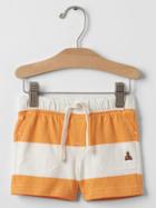Gap Stripe Shorts - Sunny Orange