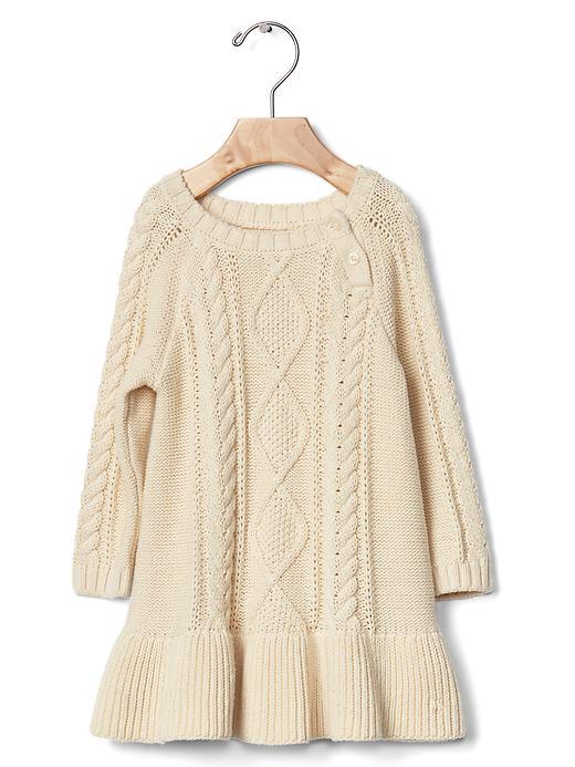 Gap Cable Knit Sweater Dress - French Vanilla