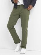 Gap Men Twill Skinny Fit Pants Stretch - Black Moss
