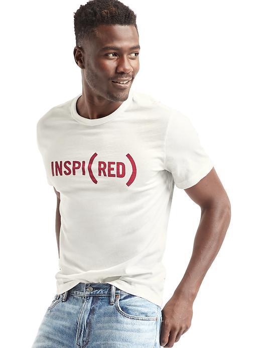 Gap Men X Red Graphic Crewneck Tee - New Off White