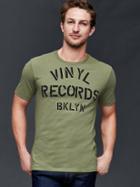 Gap Men Vinyl Records Graphic T Shirt - Desert Cactus