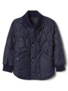 Gap Puffer Fleece Lined Jacket - True Indigo