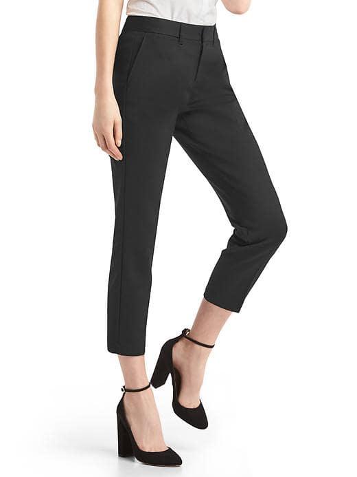 Gap Women Slim Crop Chinos - True Black