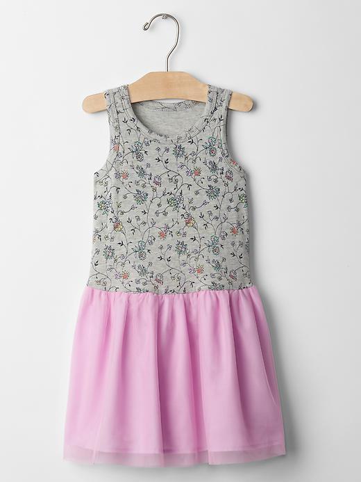 Gap Floral Mix Fabric Tutu Dress - B05