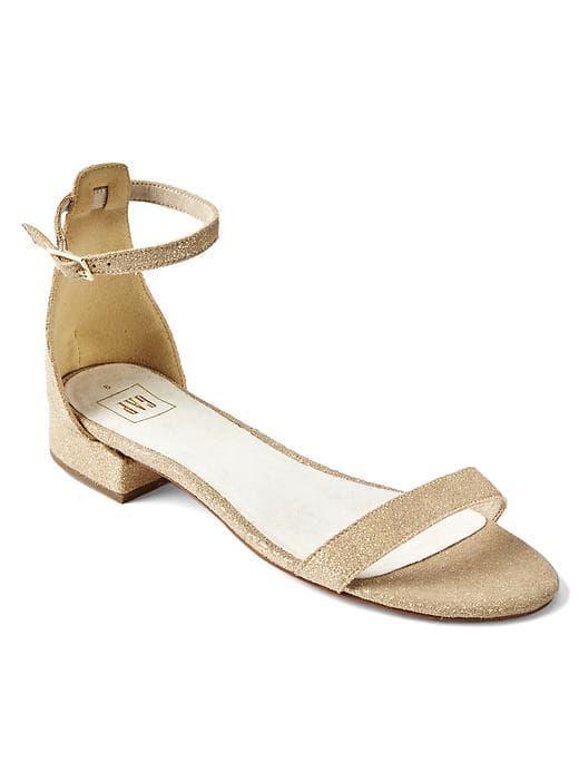 Gap Women Strappy Suede Sandal - Gold