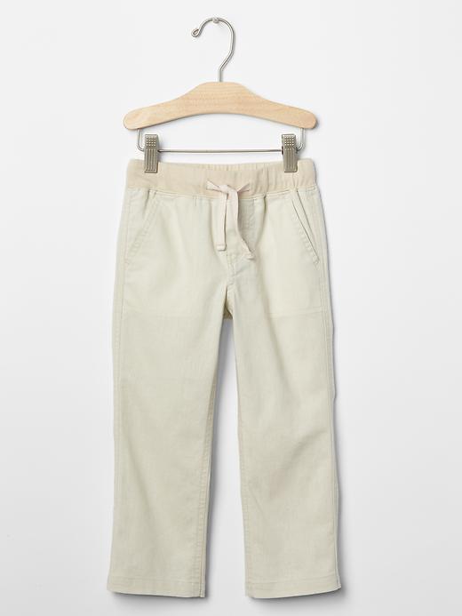 Gap Pull On Linen Pants - Light Tundra
