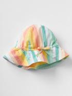 Gap Pastel Stripe Floppy Hat - White