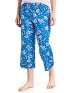 Gap Women Print Crop Sleep Capris - Poppy Blooms