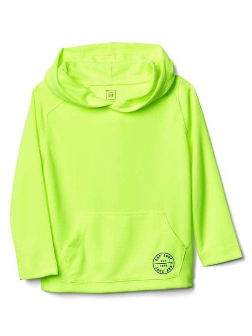 Gap Logo Pocket Hoodie Rashguard - Active Yellow