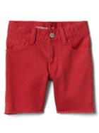 Gap Stretch Denim Shorts - Totem Red