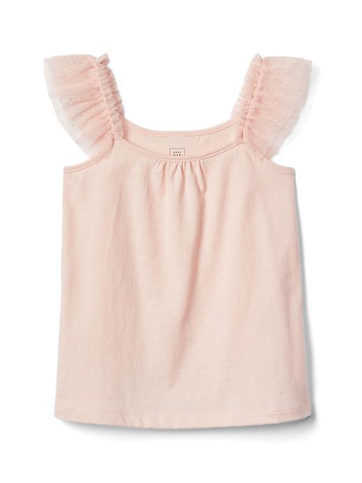 Gap Glitter Flutter Tulle Tank - Silk Powder