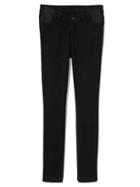 Gap Women Stretch 1969 Inset Panel Easy Legging Jeans - Solid Black