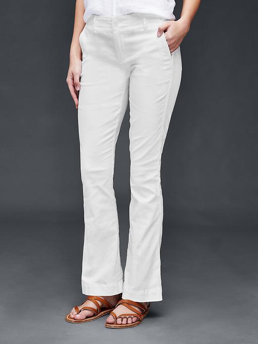 Gap Women Summer Flare Pants - Optic White