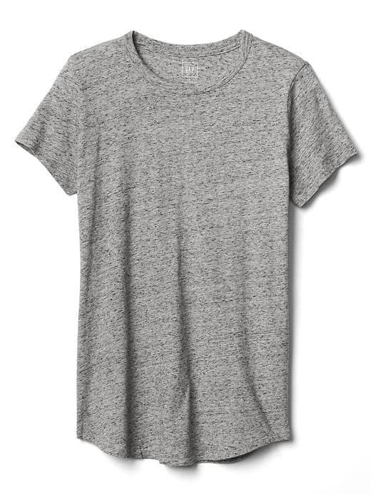 Gap Women Vintage Wash Crewneck Tee - New Heather Grey