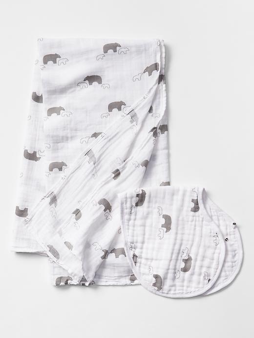Gap Babygap X Aden + Anais Organic Gift Pouch - Grey Print