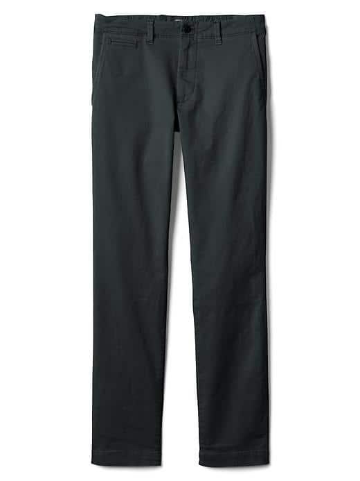 Gap Men Stretch Vintage Wash Skinny Fit Khakis - Moonless Night