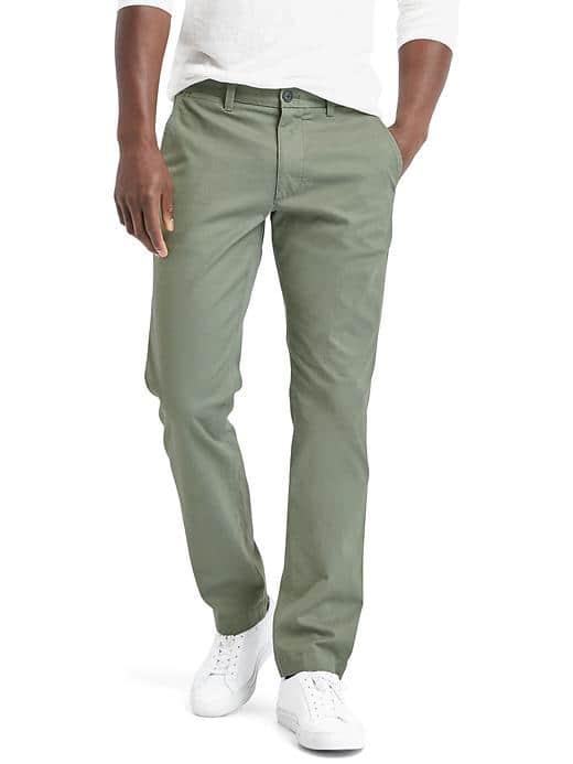 Gap Men Classic Stretch Slim Fit Khakis - Vintage Flight