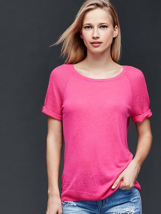 Gap Women Raglan Sweater - Palm Springs Pink