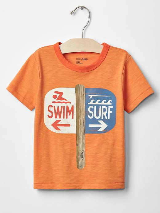 Gap Glow In The Dark Graphic Tee - Tangerine Dream 305
