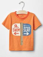 Gap Glow In The Dark Graphic Tee - Tangerine Dream 305