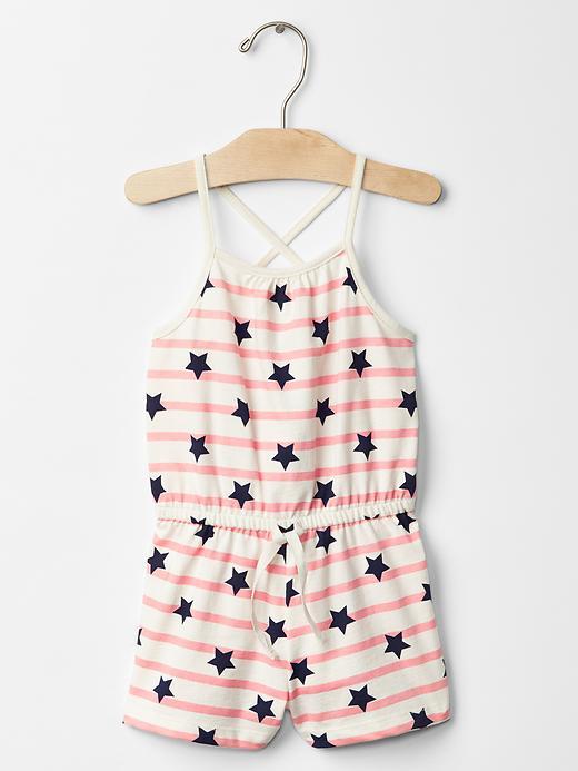 Gap Stars And Stripes Romper - Blue Star
