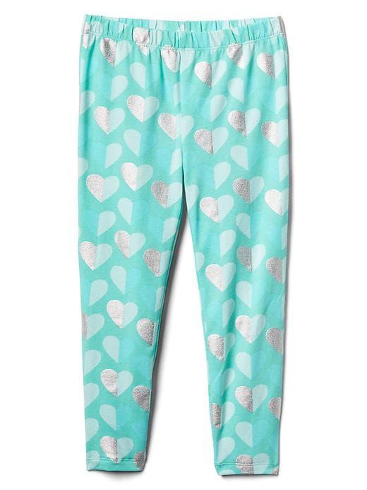 Gap Print Stretch Jersey Capris - Hearts