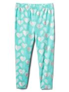 Gap Print Stretch Jersey Capris - Hearts