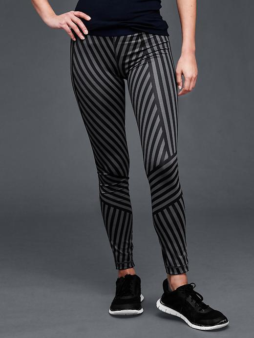 Gap Women Gfast Trainer Leggings - Black Stripe