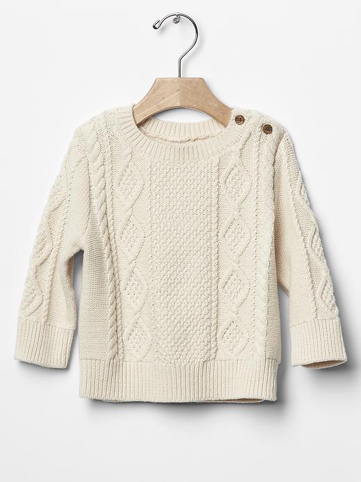 Gap Cable Knit Sweater - French Vanilla