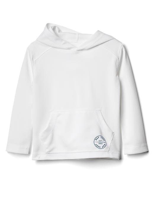 Gap Long Sleeve Hoodie Rashguard - White